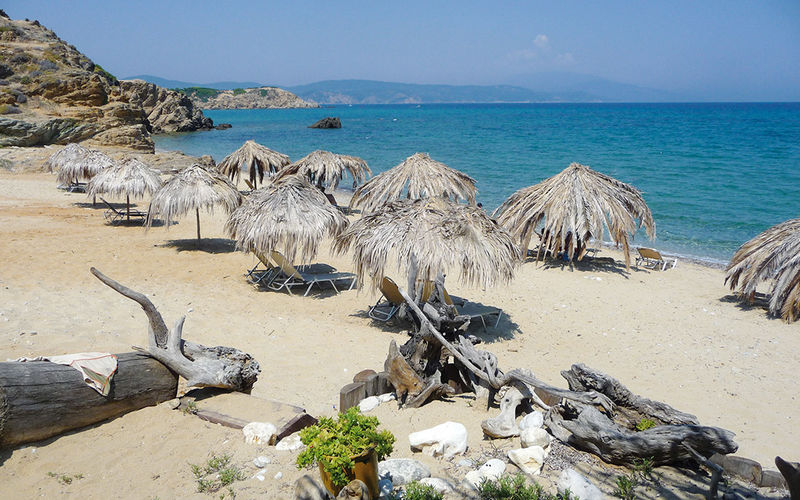 Agistros Strand ein Bild des Agistros Strandes auf Skiathos