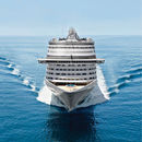 Schiff ein Foto von Vorne eines Schiffes im Meer