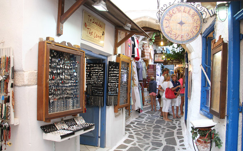 ein Bild der Stadt auf Naxos