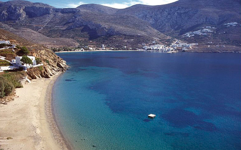 Amorgos, Strand ein Bild eines Strandes auf Amorgos mit Blick auf das Meer