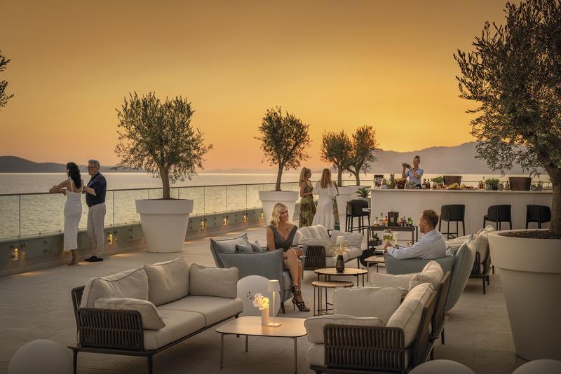 Makarska, Aminess Khalani Beach Hotel, Terrasse