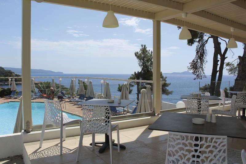 Alonissos, Hotel Paradise, Terrasse