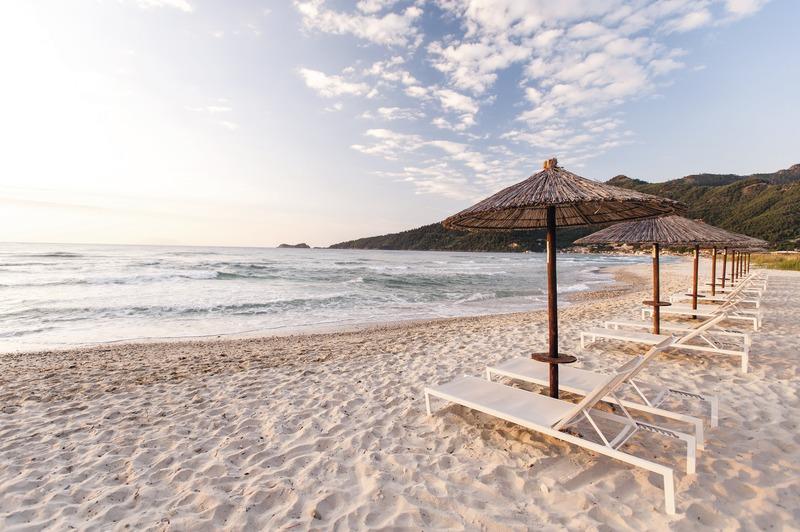 Thassos, Alexandra Golden Boutique Hotel, Strand