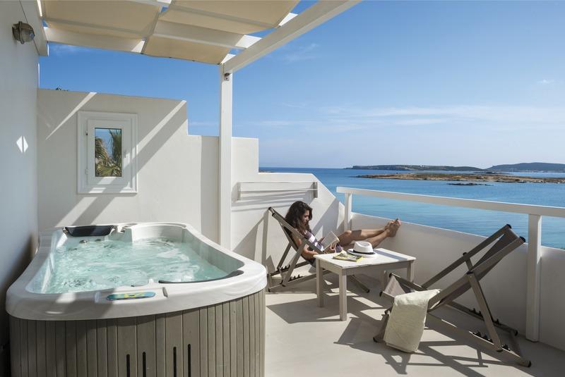 Paros, Hotel Kalypso & Studio/Appartement Kalypso, Terrasse