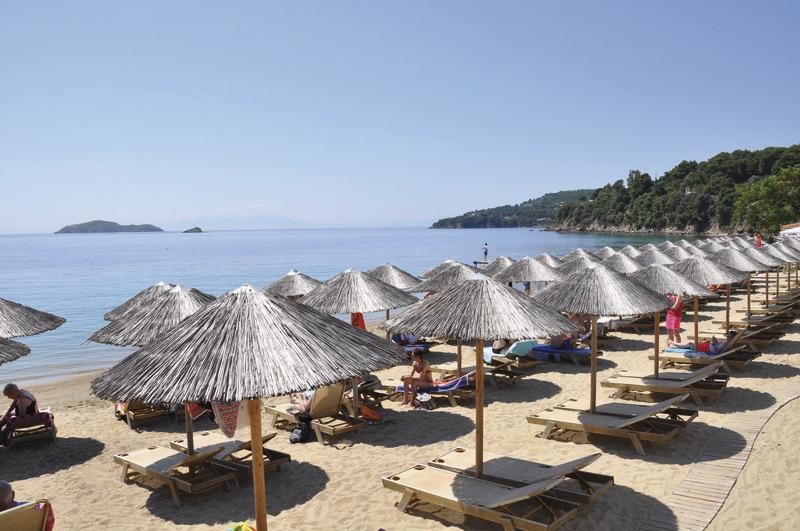 Skiathos, Hotel Esperides Beach, Strand