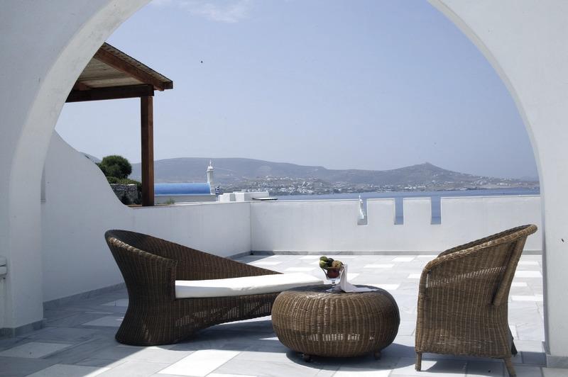 Paros, Paros Agnanti Hotel, Terrasse, Junior Suite