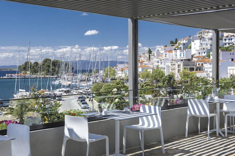 Skiathos, Hotel Alkyon, Terrasse