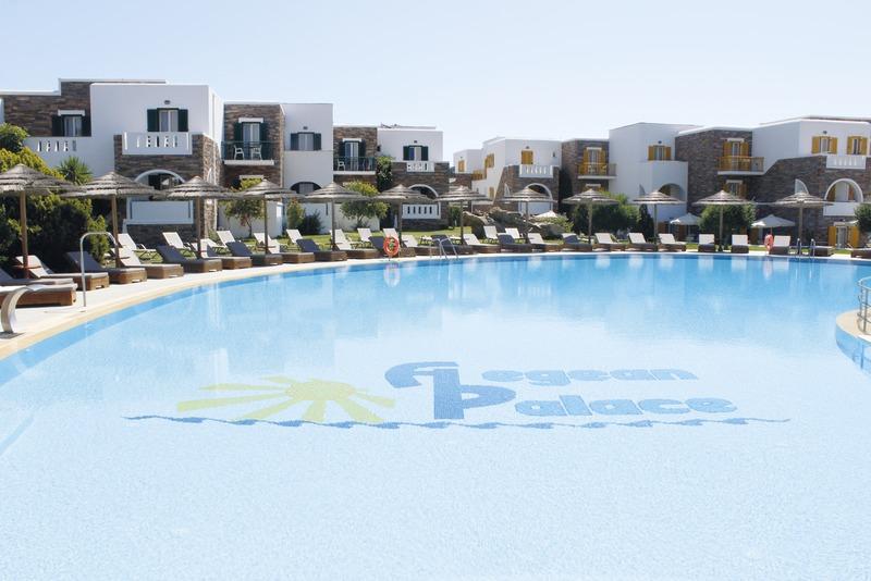 Naxos, Hotel Aegean Land, Außenansicht