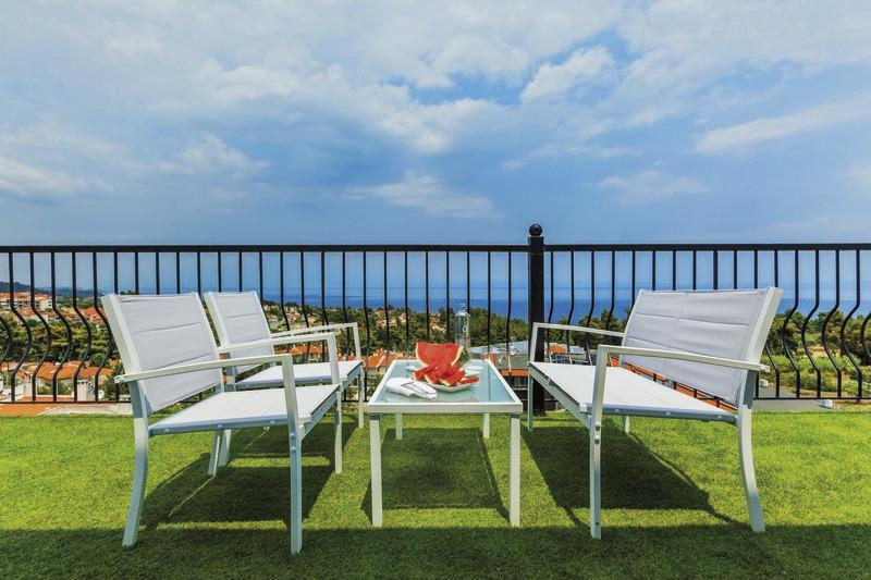 Chalkidiki, Hotel Kriopigi Beach, Terrasse