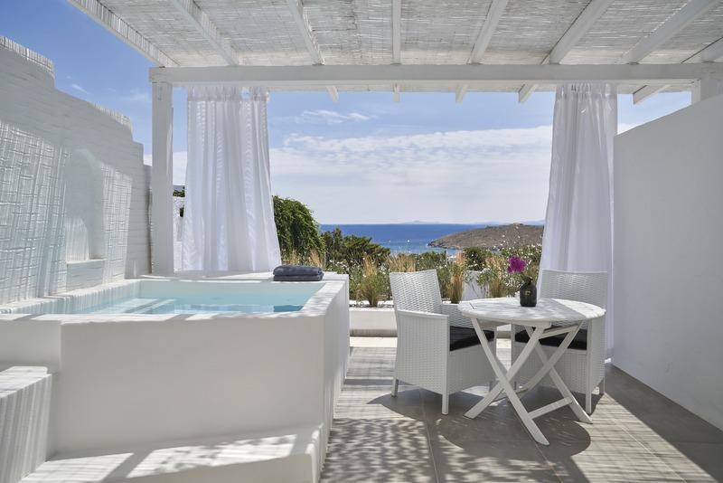 Tinos, Mr & Mrs White Boutique Resort Tinos, Terrasse
